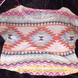 Aztec crop top